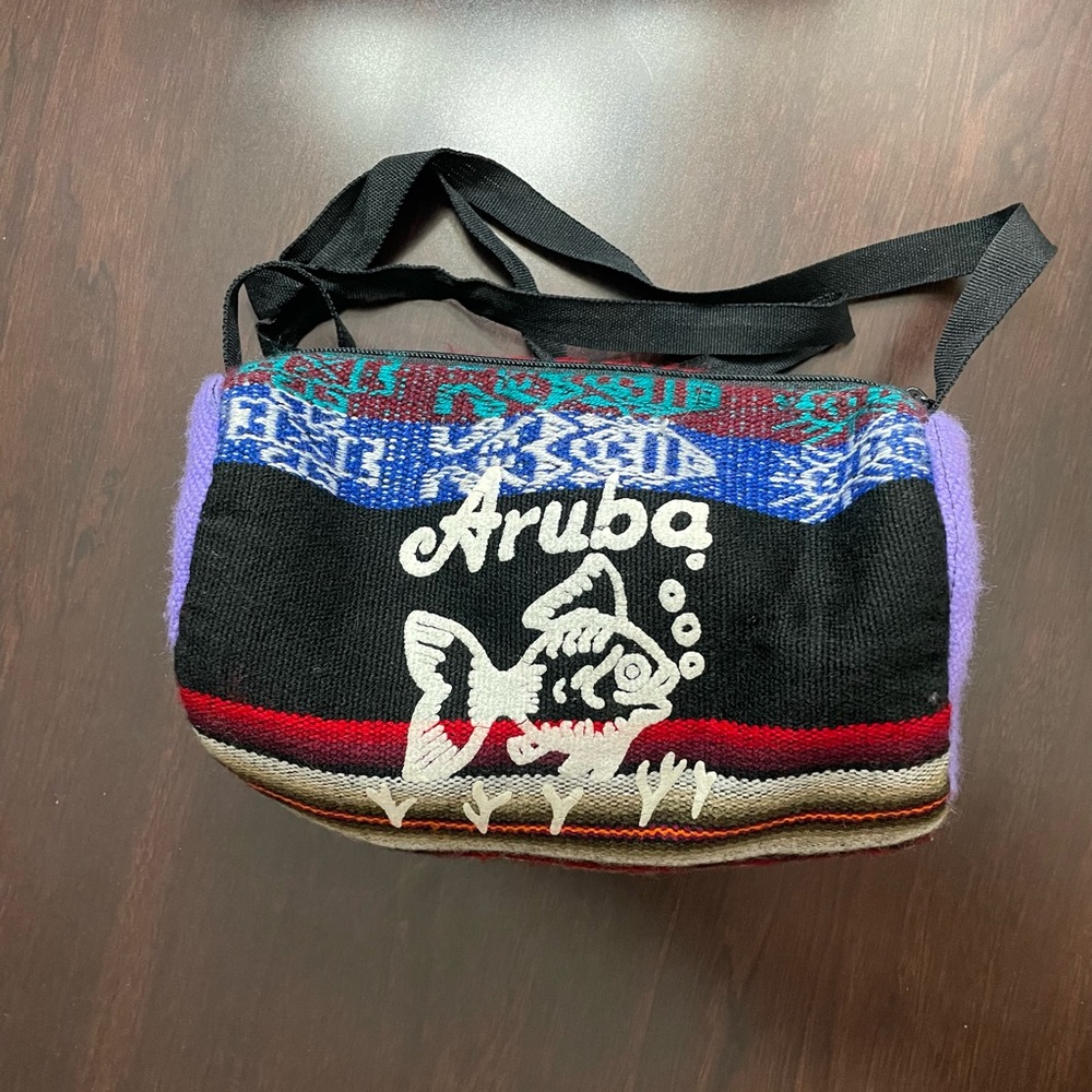 Aruba Multicolor Woven Women's Mini Barrel Bag